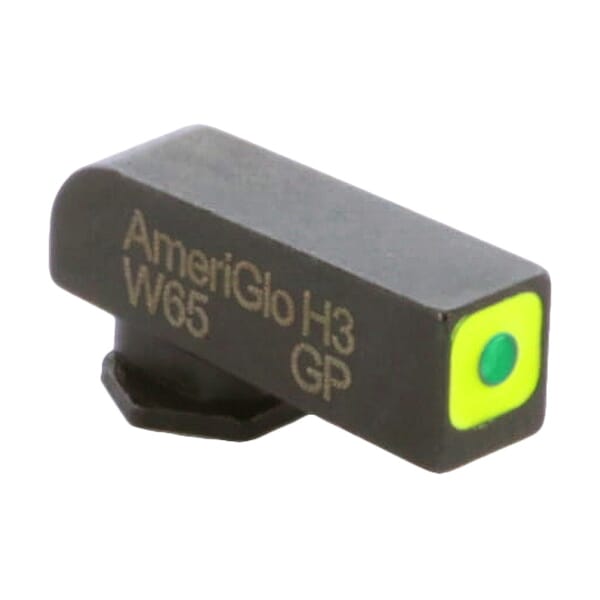 Ameriglo ProGlo Green Tritium LumiGreen Sq Outline .165"H .14"W Front Sight for Glock GL-212-GR-Q