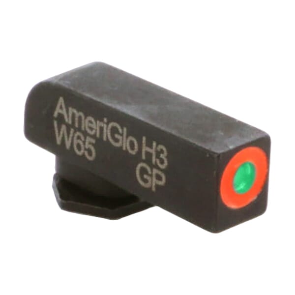 Ameriglo ProGlo Green Tritium w/Orange Outline .165"H .14"W Front Sight for Glock GL-212-OR-C