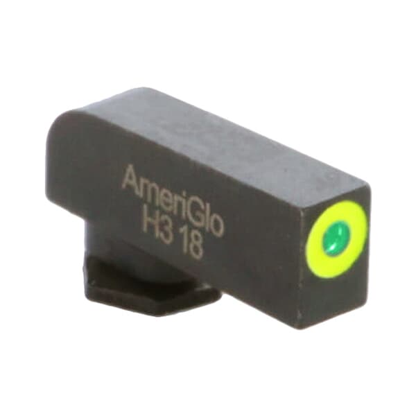 Ameriglo ProGlo Green Tritium w/LumiGreen Outline .18&quot;H .125&quot;W Front Sight for Glock GL-212T-180-GRC