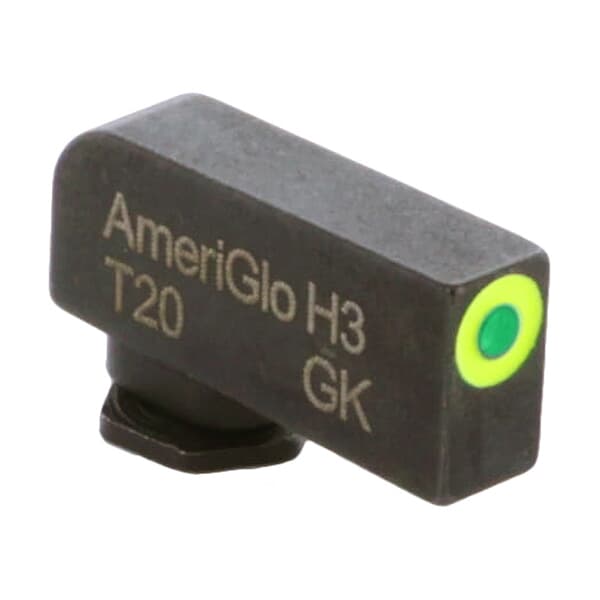 Ameriglo ProGlo Green Tritium w/LumiGreen Outline .22&quot;H .125&quot;W Front Sight for Glock GL-212T-220-GRC
