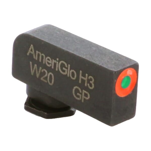 Ameriglo ProGlo Green Tritium w/Orange Outline .2"H .125"W Front Sight for Glock GL-212T-200-ORC