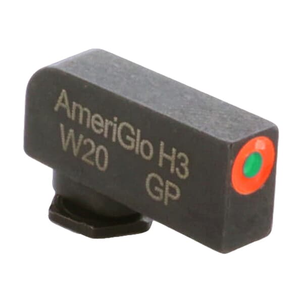 Ameriglo ProGlo Green Tritium w/Orange Outline .22&quot;H .125&quot;W Front Sight for Glock GL-212T-220-ORC