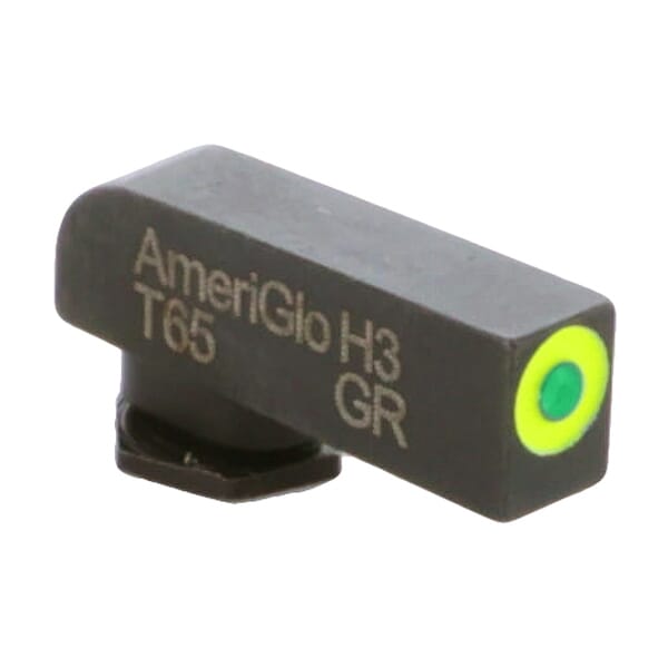 Ameriglo ProGlo Green Tritium w/LumiGreen Outline .165"H .125"W Front Sight for Glock GL-212T-GRC