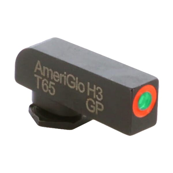 Ameriglo ProGlo Green Tritium w/Orange Outline .165"H .125"W Front Sight for Glock GL-212T-ORC