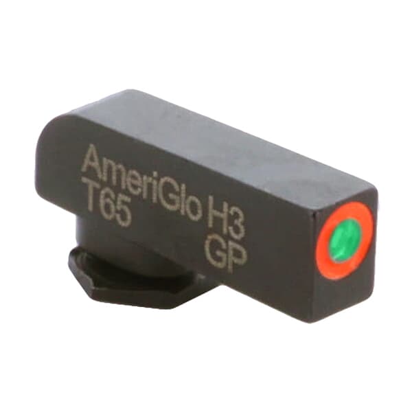 Ameriglo ProGlo Green Tritium w/Orange Outline .165&quot;H .125&quot;W Front Sight for Glock GL-212T-ORC