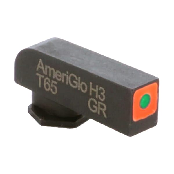 Ameriglo ProGlo Green Tritium Orange Sq Outline .165"H .125"W Front Sight for Glock GL-212T-ORQ