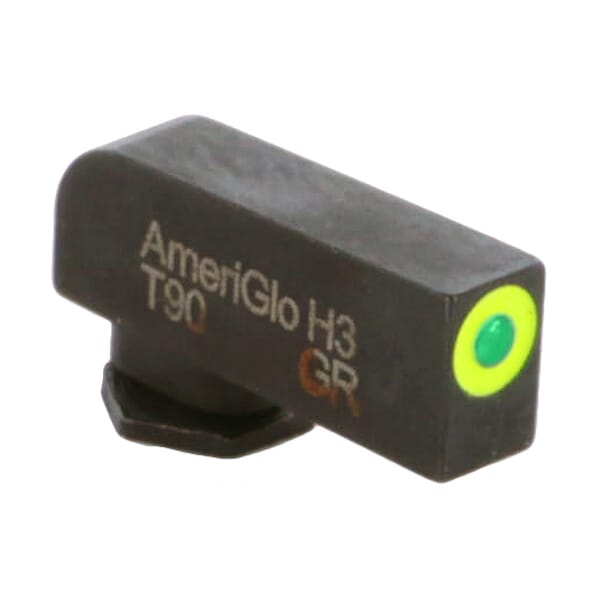 Ameriglo ProGlo Green Tritium w/LumiGreen Outline .19"H .125"W Front Sight for Glock GL-212T-190-GRC