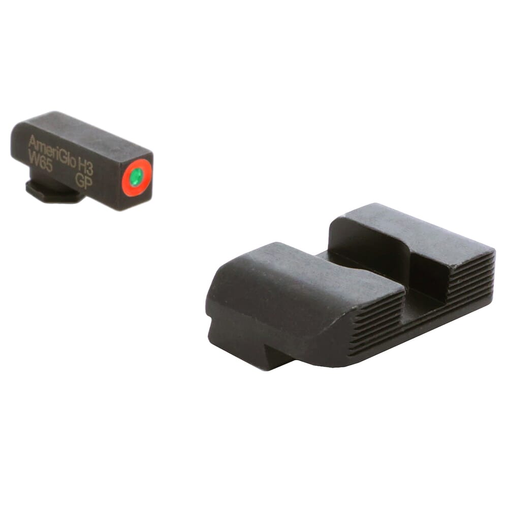 Ameriglo Protector Green Tritium w/Orange Outline Front, Black Serrated Rear Sight Set for Glock 20,21,29-32,36,40,41 GL-434