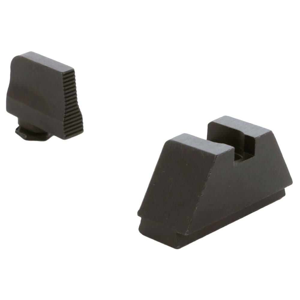 Ameriglo Optic Compatible 2XLT Black Serrated .35&quot;F, Flat Black .429&quot;R Sight Set for Glock 2XL (Excl. 42,43,48) GL-470
