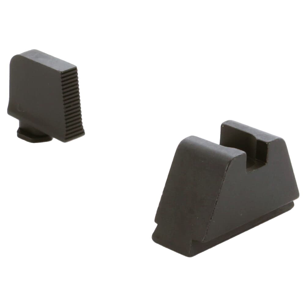 Ameriglo Optic Compatible 3XLT Black Serrated .365&quot;F, Flat Black .451&quot;R Sight Set for Glock 3XL (Excl. 42,43,48) GL-506