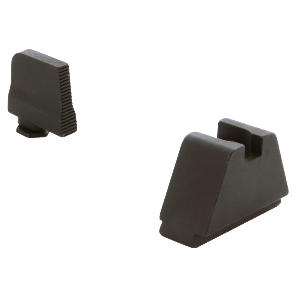 Ameriglo Optic Compatible 5XLT Black Serrated .407"F, Flat Black .507"R Sight Set for Glock 5XL (Excl. 42,43,48) GL-507