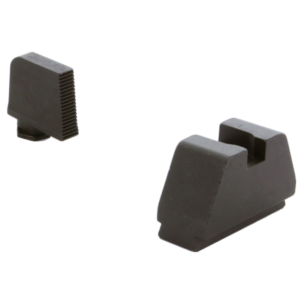 Ameriglo Optic Compatible 4XLT Black Serrated .385&quot;F, Flat Black .48&quot;R Sight Set for Glock 4XL (Excl. 42,43,48) GL-524