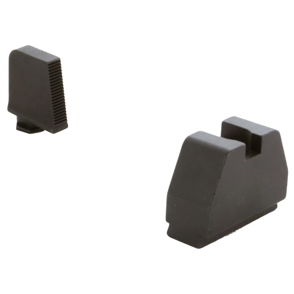 Ameriglo Optic Compatible 8XLT Black Serrated .475&quot;F, Flat Black .578&quot;R Sight Set for Glock 8XL (Excl. 42,43,48) GL-528