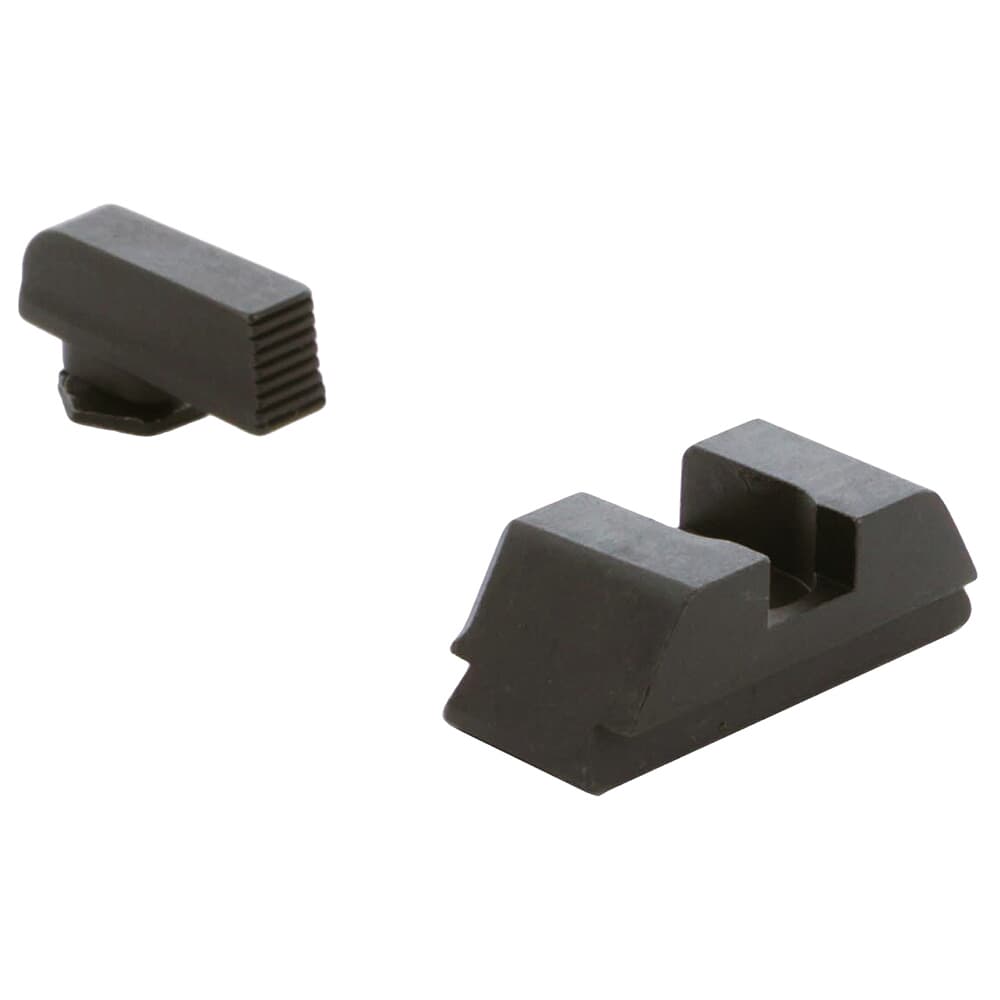 Ameriglo Target Range Black Serrated Front, Flat Black Rear Sight for Glock Gen 42,43,43X,48 GT-532