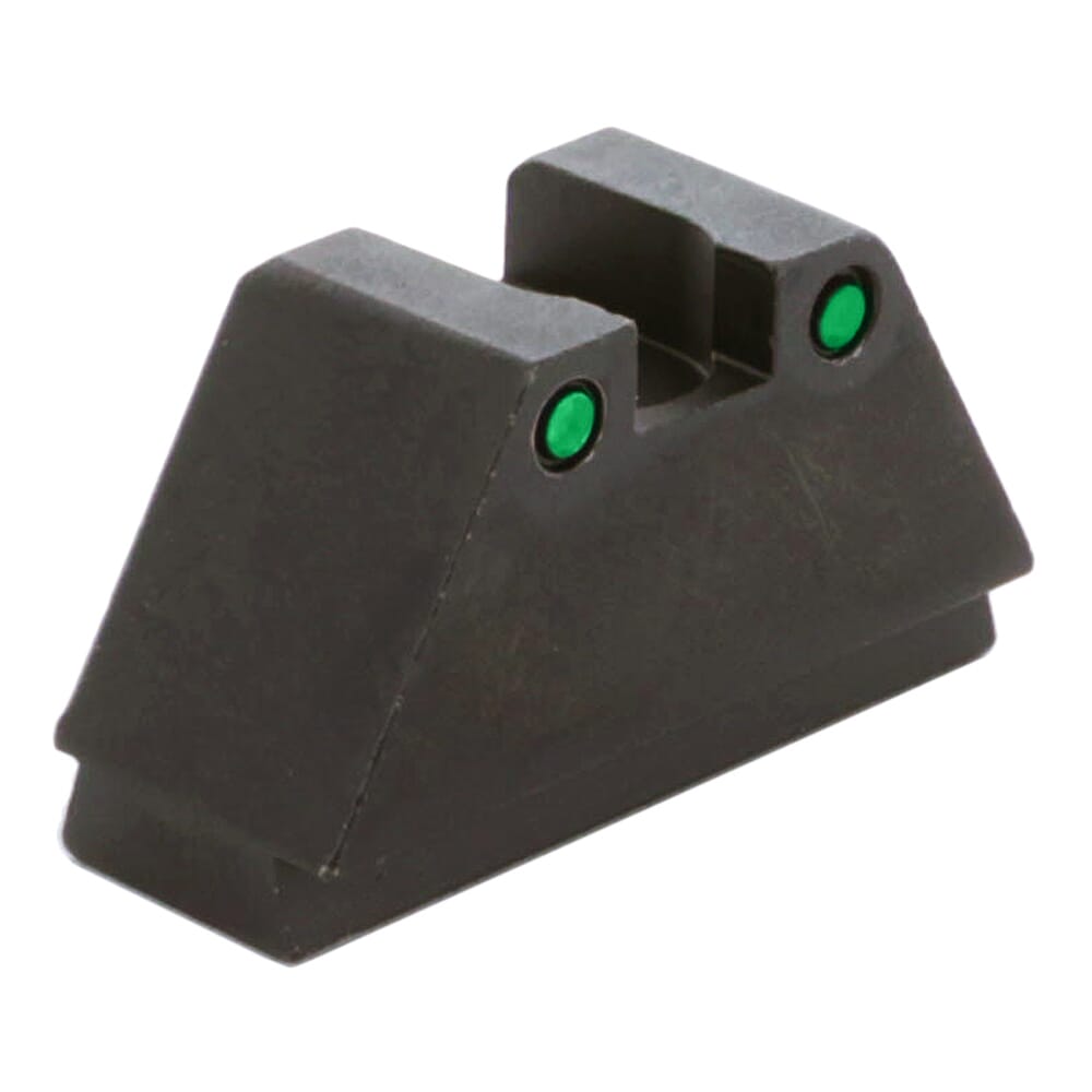 Ameriglo Classic Green Tritium 2-Dot w/Black Outlines .451"H .15"W Sq Notch Rear Sight for Glock (Excl. 42,43,48) GTR-215