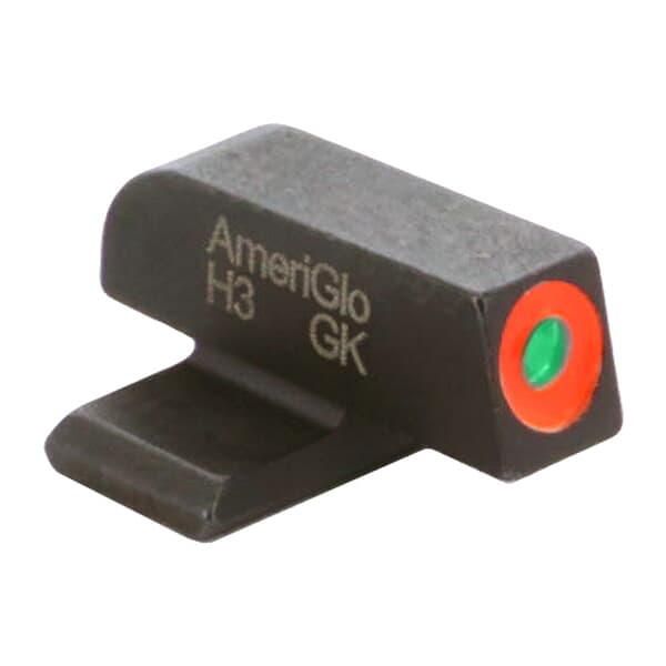Ameriglo Green Tritium w/Orange Outline .22&quot;H .14&quot;W #8 Front Sight for Most Sig/Springfield Models SG-212-220-O