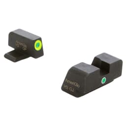 Ameriglo i-Dot Green Trit w/LumiGreen Outline Front, Green Single Dot Rear Night Sight Sight for Sig (#8 Front/#8 Rear) Night Sight Sight for SG-301