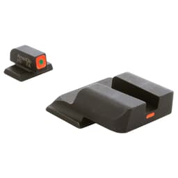 Ameriglo CAP Green Tritium Orange Sq Outline Front, Orange Line Non-Trit Rear Sight Set for S&W M&P (Excl. .22,.380, Shield, EZ, Pro) SW-616