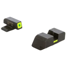 Ameriglo CAP Green Tritium LumiGreen Sq Outline Front, LumiGreen Line Non-Trit Rear Sight Set for XD Models XD-614