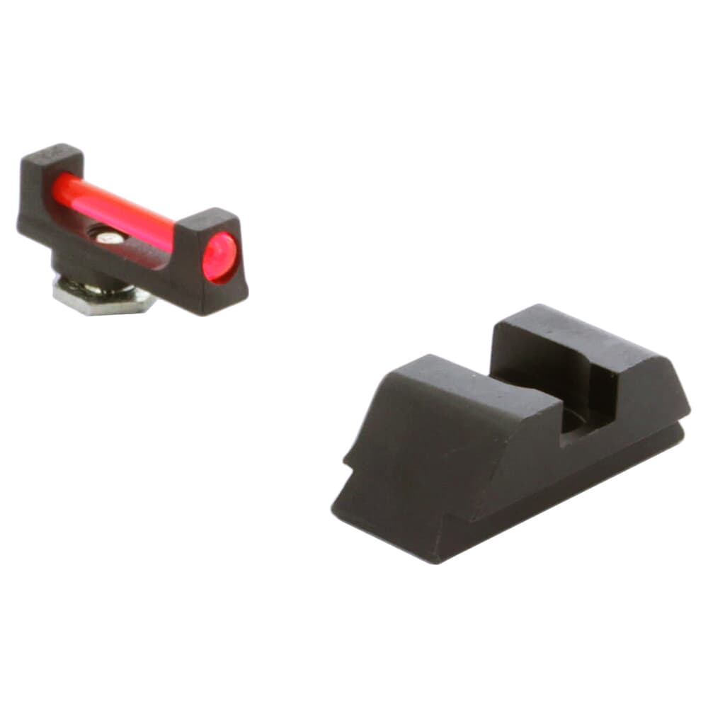 Ameriglo Red Fiber .115&quot; Front Black Rear Sight Set for Glock 42,43,43X,48 GFT-122