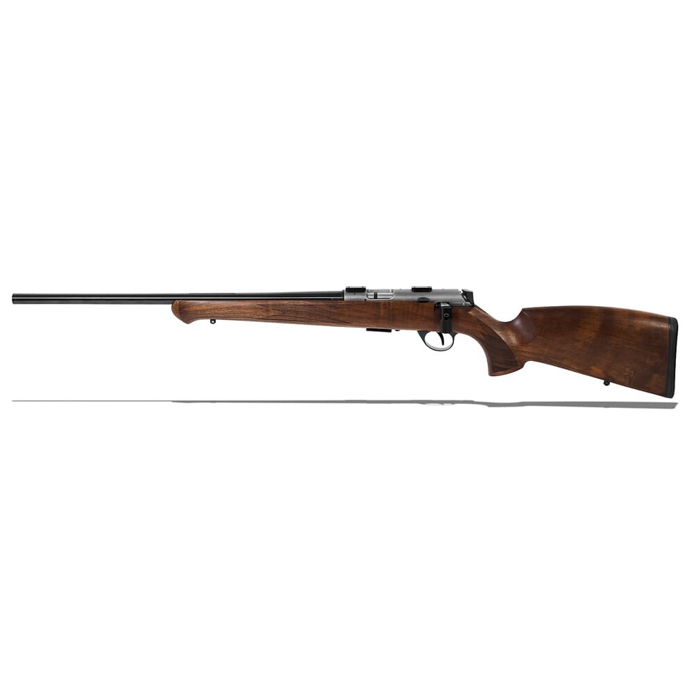 Anschutz 1727L F .17 HMR Walnut German 22&quot; Bbl LH Rifle w/5020 2-Stage Trigger 013666