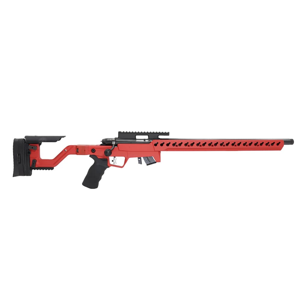 Anschutz 54.18 HB .22 LR 20&quot; Bbl Fire Red Rifle w/5020 2-Stage Trigger AI AT-X Chassis &amp; 30MOA Rail 0A016104AIFR