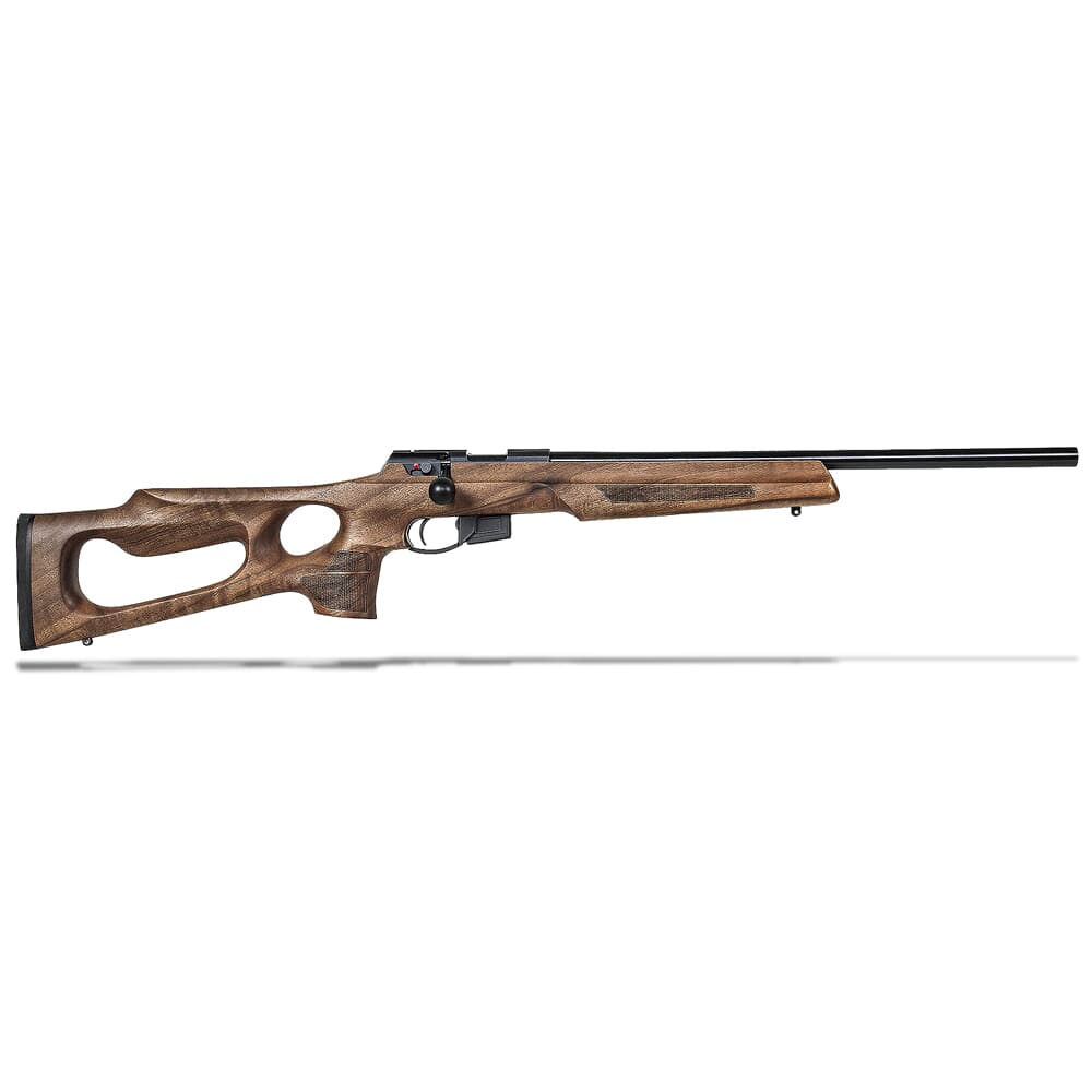 Anschutz 1761 D HB .17 HMR Walnut Thumbhole 20&quot; Bbl Rifle w/Single-Stage Trigger 015128