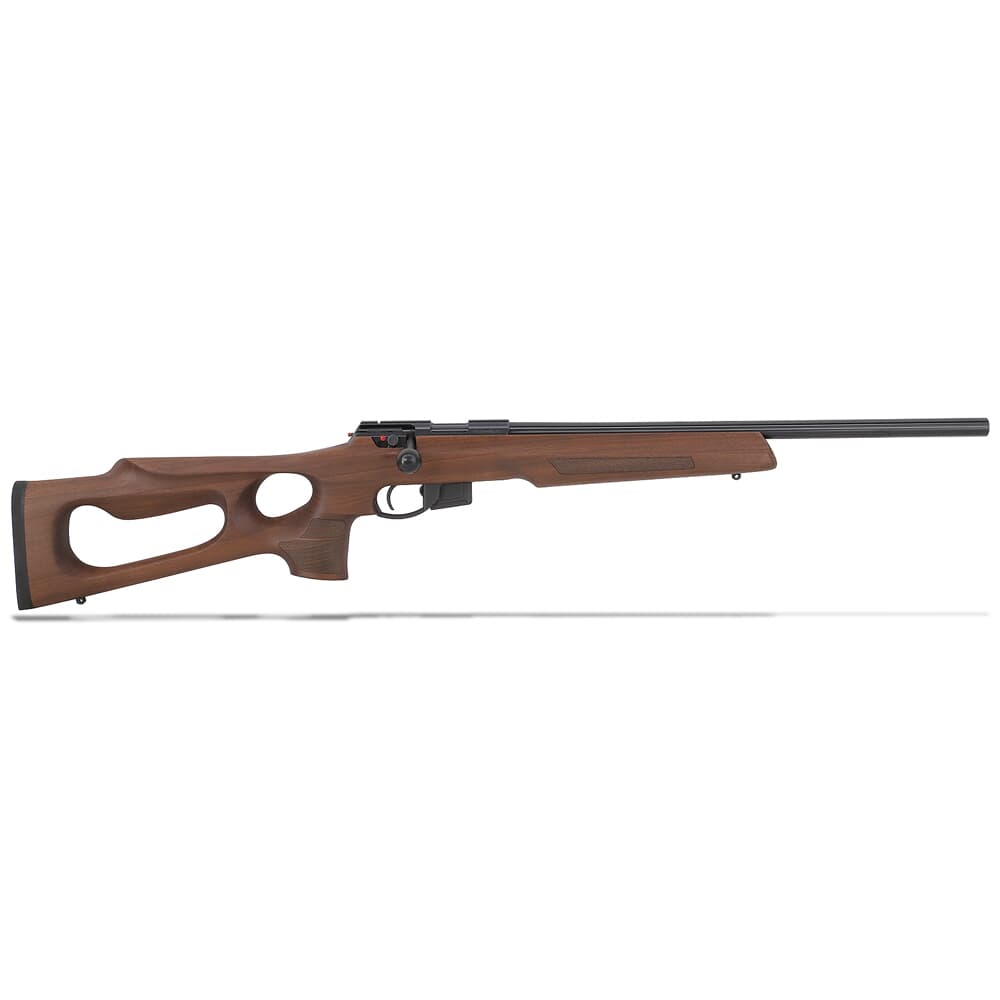 Anschutz 1761 D HB .17 HMR Walnut Thumbhole 20&quot; LS TH Bbl Rifle w/Single-Stage Light Trigger 015618