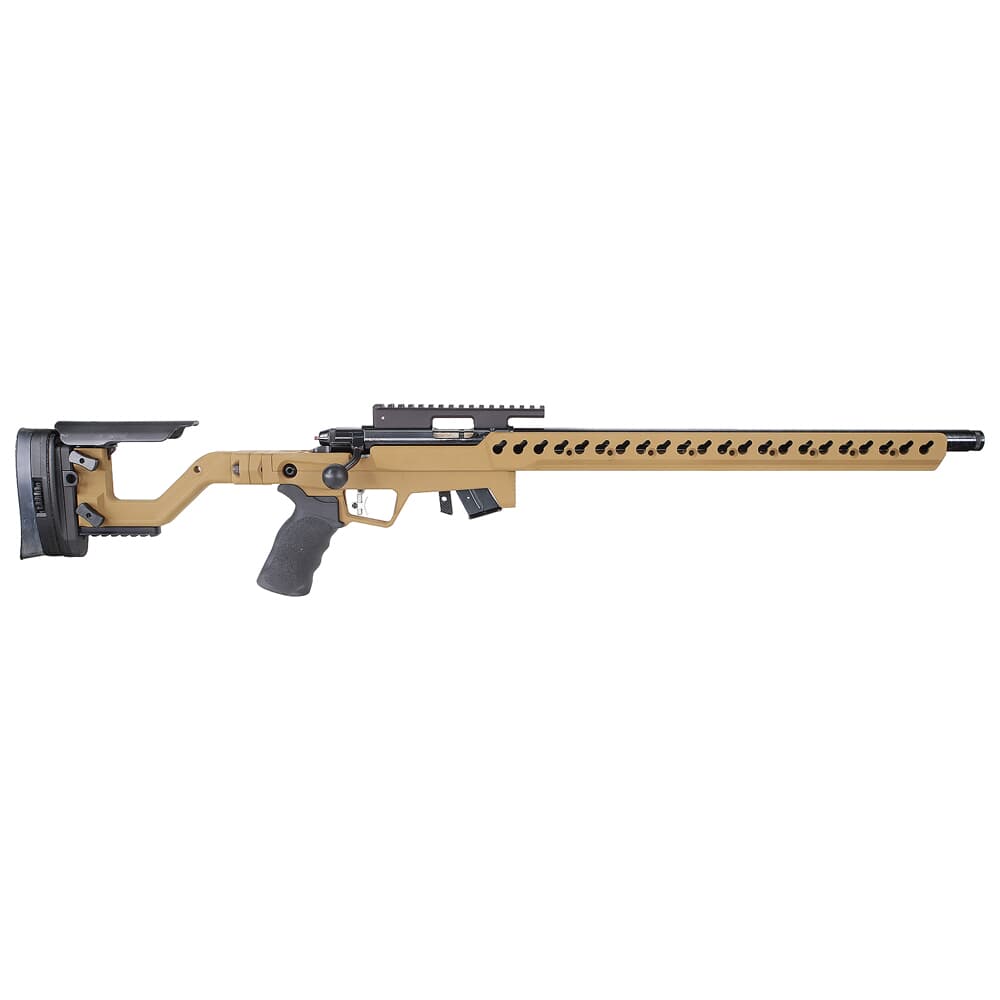 Anschutz 54.18 HB .22 LR 20&quot; Bbl Dark Earth Rifle w/5020 2-Stage Trigger AI AT-X Chassis &amp; 30MOA Rail 0A016104AIDE