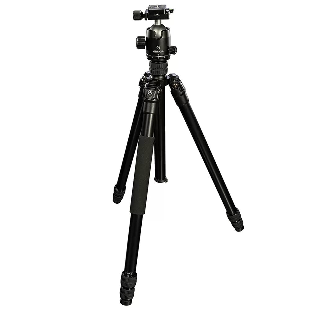 Athlon Midas AL28 Aluminum Tripod w/28mm Max Leg Dia, 36mm Ball Head, Spiked Feet &amp; Carrying Case 706009