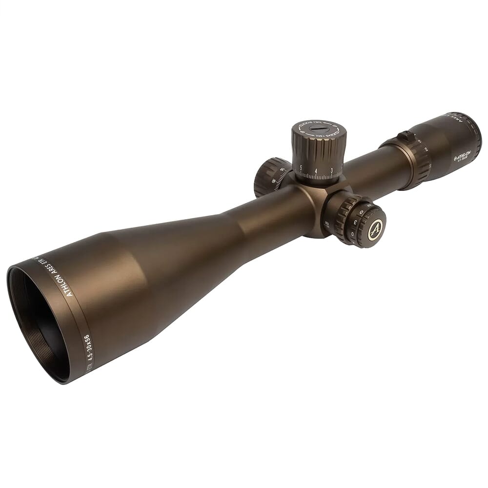 Athlon Ares ETR 4.5-30x56mm DD SF 34mm APRS1 FFP IR MIL Brown Riflescope 212100B