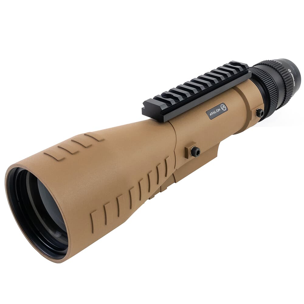 Athlon Cronus Tactical 7-42x60mm UHD Straight Tan Spotting Scope w/Ranging Reticle 311003T
