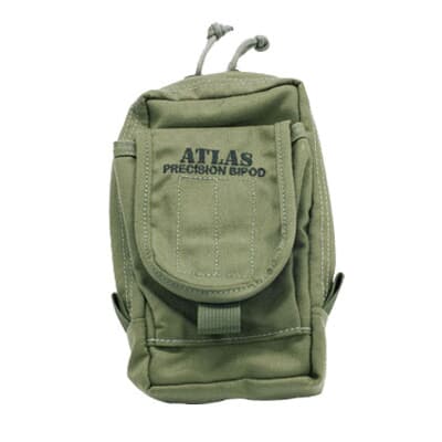 B&amp;T Industries Atlas Bipod Pouch: for V8, PSR or COB models and optional feet - Green BT30