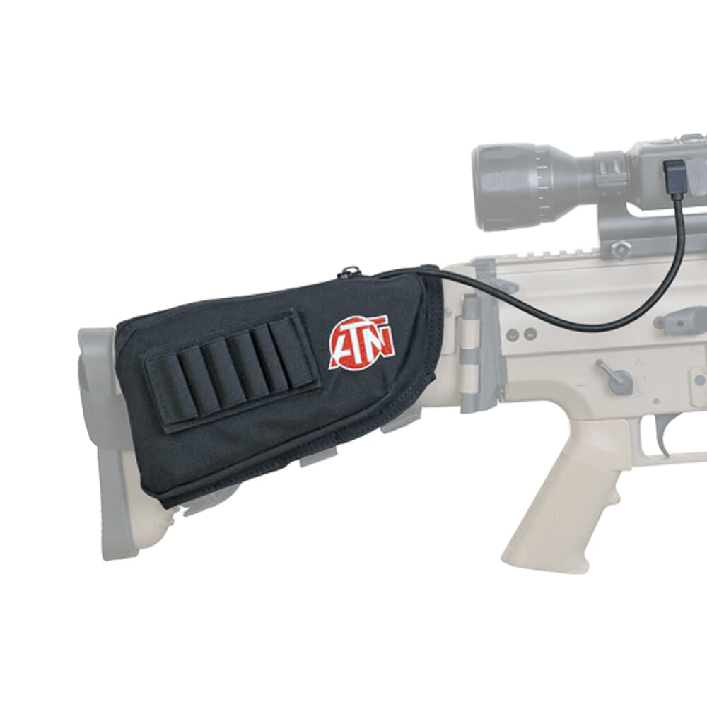ATN Extended life Battery Pack 20000 mAh w/USB Cable Cap &amp; Buttstock Case ACMUBAT160