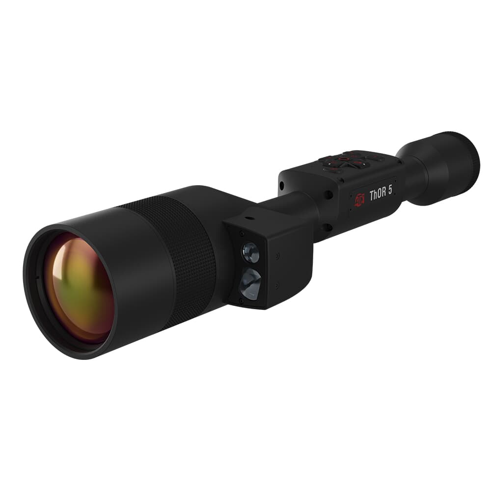 ATN ThOR 5 640x480, 12 Micron Thermal Imaging Riflescope with Laser Rangefiner, Full HD Video, Wi-Fi, Ballistic Calculator, &amp; More