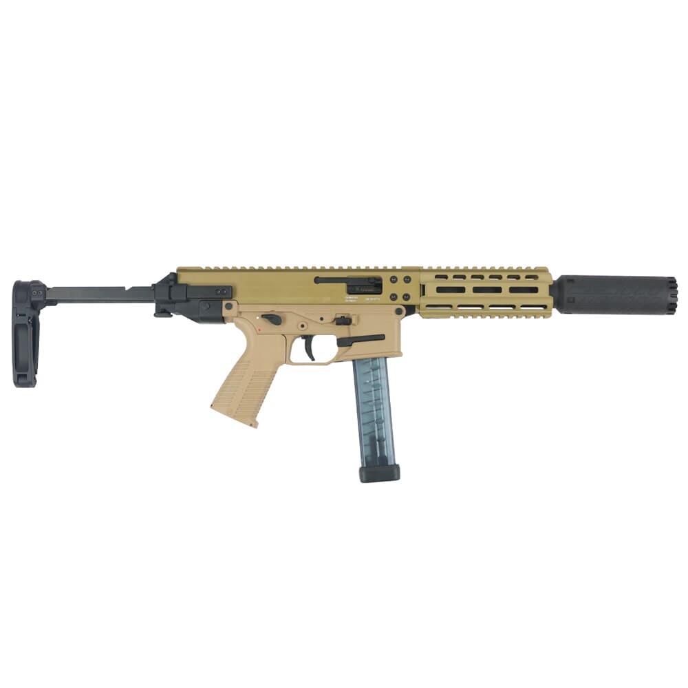 B&amp;T GHM9 SD2 9mm 6.9&quot; 1:10&quot; Bbl Coyote Tan Pistol w/Print-X Titanium SD Integral Suppressor (NFA) BT-GHM9SD2-CT-US-KIT