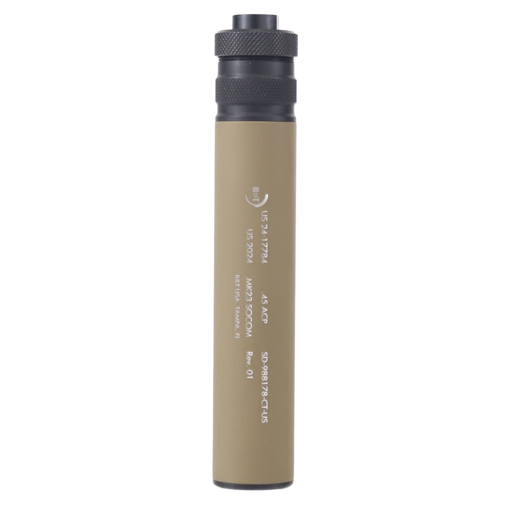 B&amp;T IMPULS-IIA MK23 .45 ACP Coyote Tan Direct Thread Suppressor (NFA) SD-988178-CT-US