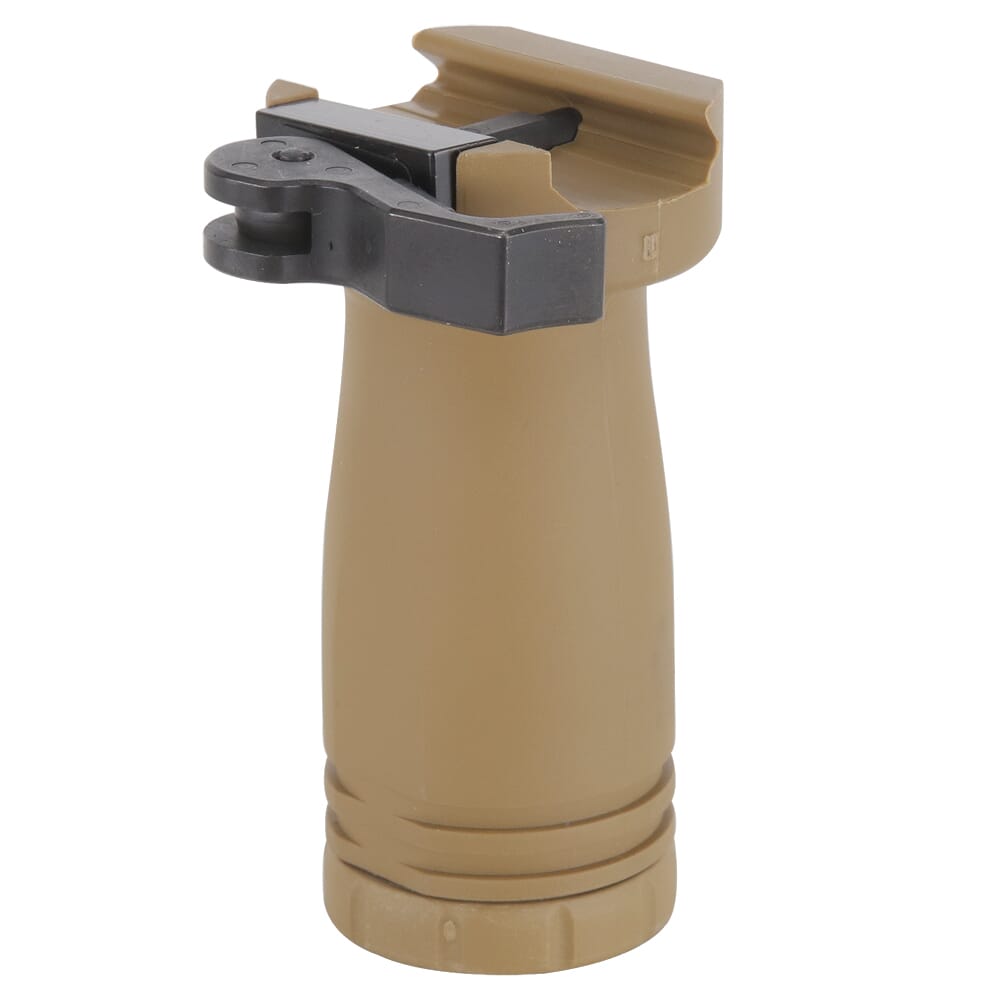 B&T QD Short Coyote Tan Vertical Foregrip w/Quick Release Throw Lever BT-211564-CT