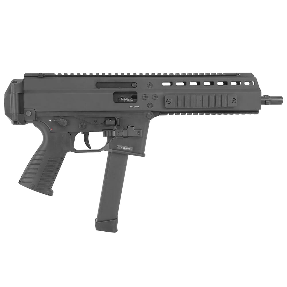 B&T APC9 9mm Civilian Semi-Auto 7.87" Bbl Pistol w/Glock Lower, (1) 30rd Mag, Cleaning Kit, Hard Case, & Swiss Serial Number BT-36016-G-8-Swiss