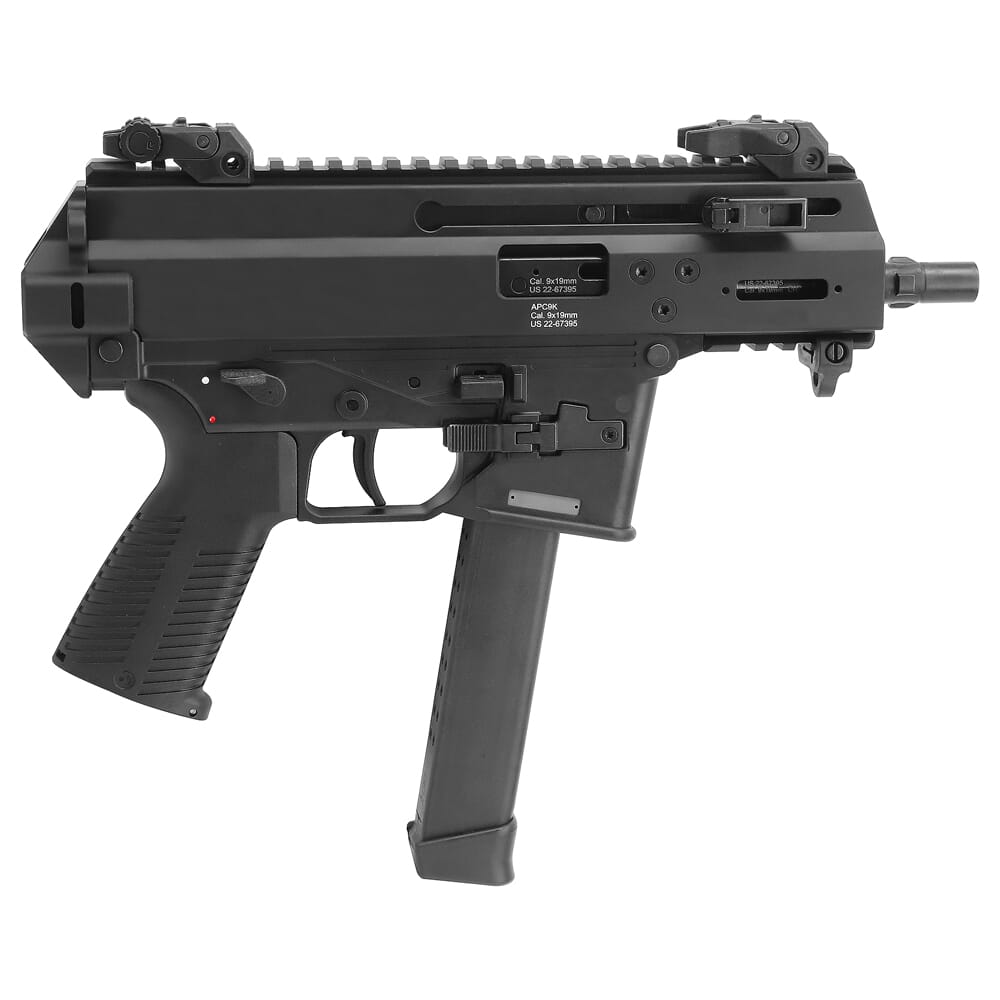 B&T APC9K-G PRO 9mm 4.3" 1:10" 1/2x28 Bbl Tailhook-Ready Pistol w/Glock Lower BT-361765-02-G