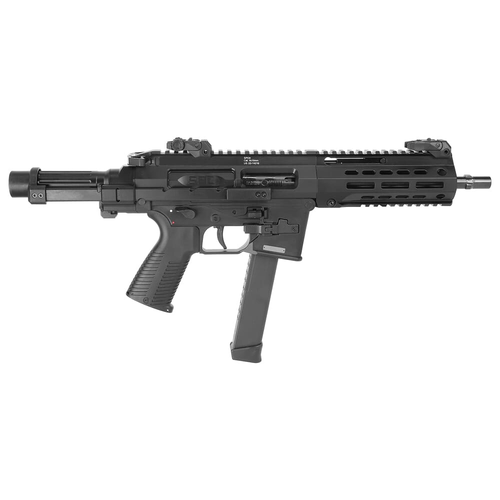 B&T SPC9-G 9mm Black Pistol w/Telescopic Brace Adapter & Glock Lower BT-500003-TB-G-US