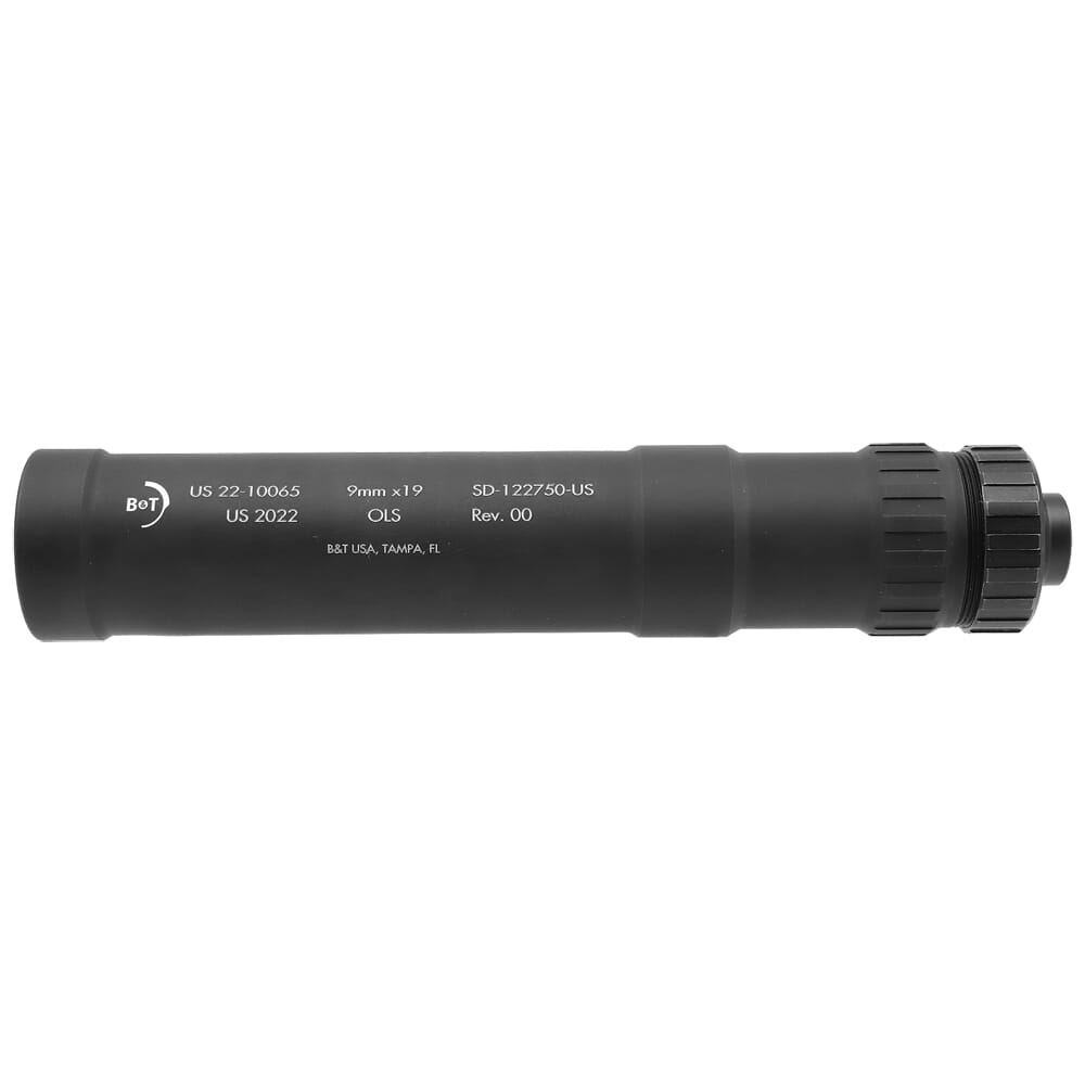 B&T IMPULS-OLS 9mm 1/2"X28 TPI RH Suppressor (NFA) SD-122750-1-US