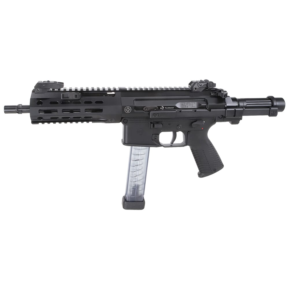 B&T SPC9 9mm Black Pistol w/Telescopic Brace Adapter BT-500003-TB-US ...