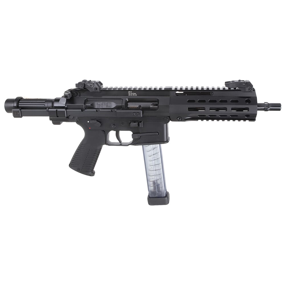 B&T SPC9 9mm Black Pistol w/Telescopic Brace Adapter BT-500003-TB-US