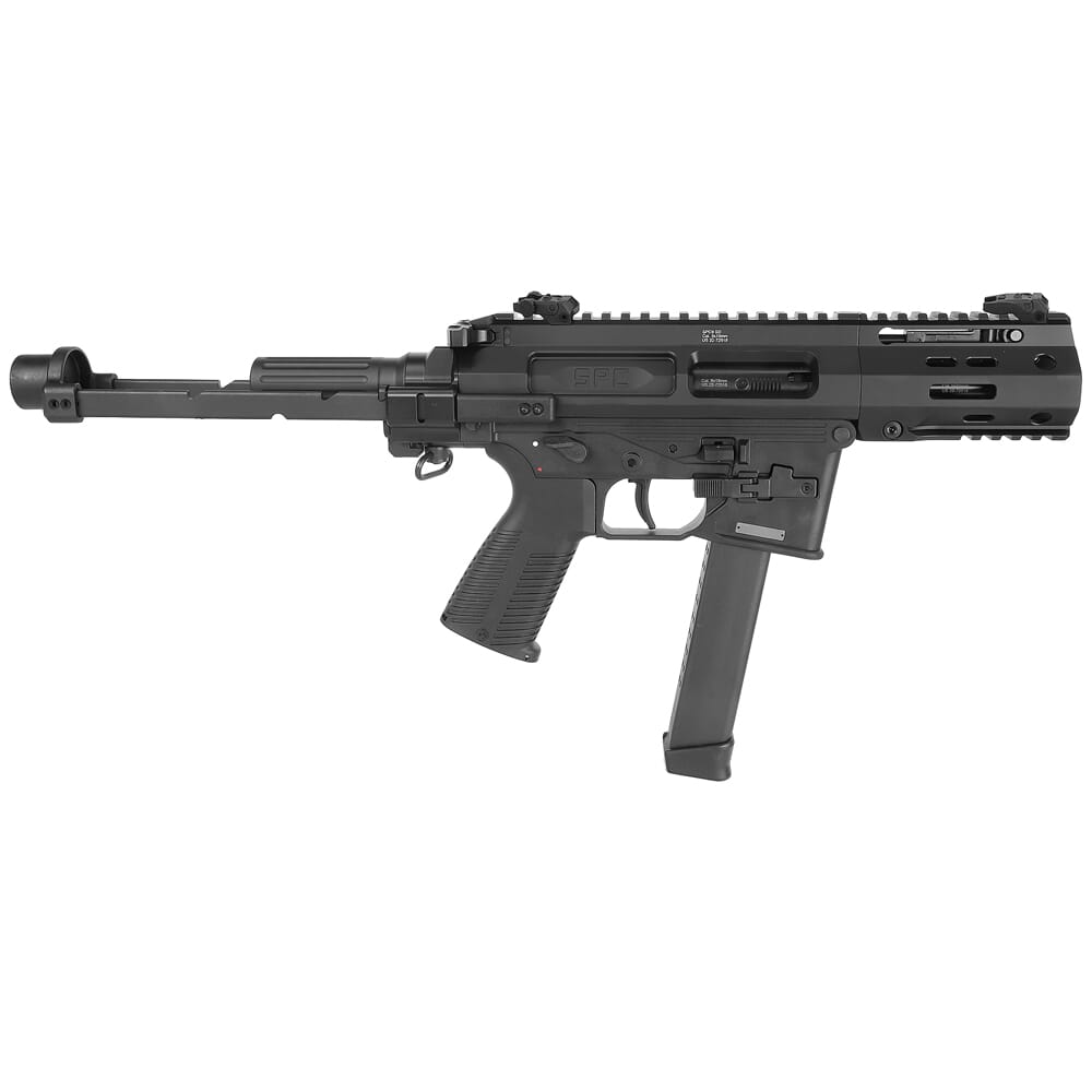 B&T SPC9-G 9mm SD Black Pistol w/Telescopic Brace Adapter & Glock Lower (NFA) BT-500003-SD-G-TB-US