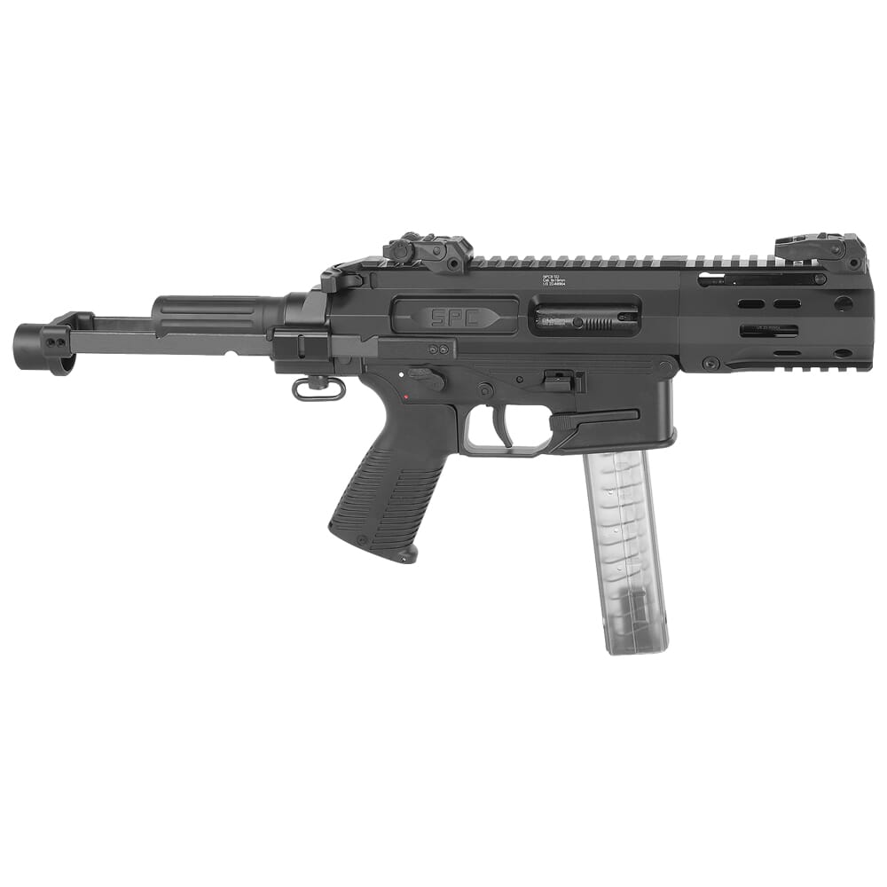 B&T SPC9 9mm SD Black Pistol w/Telescopic Brace Adapter (NFA) BT-500003-SD-TB-US