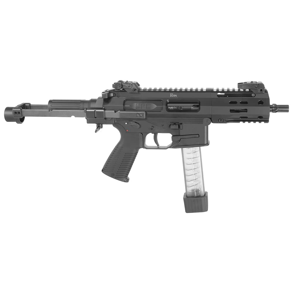 B&T SPC9 9mm PDW Black Pistol w/Telescopic Brace Adapter BT-500003-PDW-TB-US