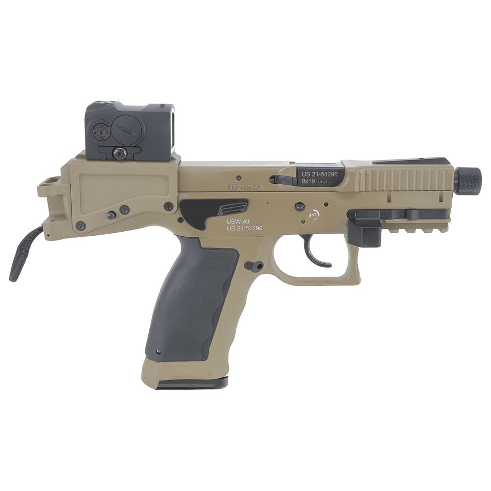B&T USW-A1 9mm 4.3" Bbl Coyote Tan 17rd Pistol BT-430003-CT