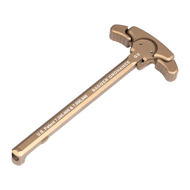 Badger Ordnance Gen 3 Tan Ambi Charging Handle for 5.56 Rifles 249-60T