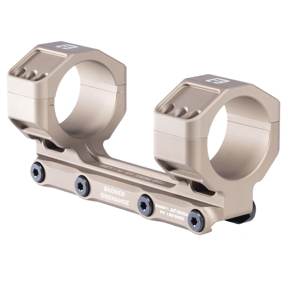 Badger Ordnance C.O.M.M. MAX 34mm 1.30&quot; 20MOA Tan Scope Mount 130-342K